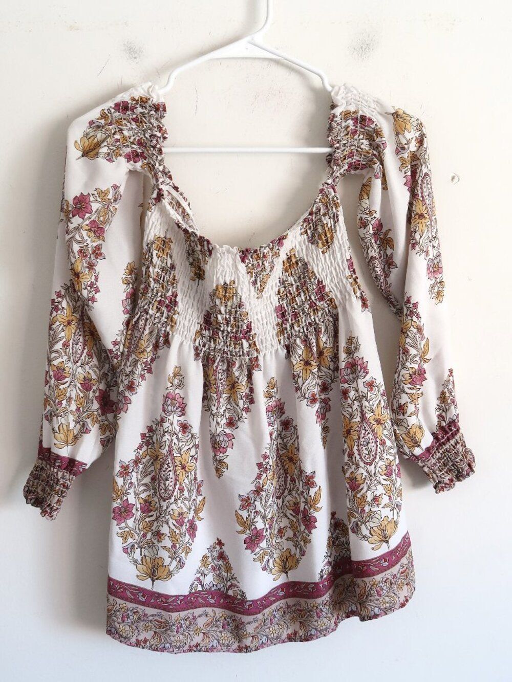 Show Me Your Mumu Shirred Top - Size Small